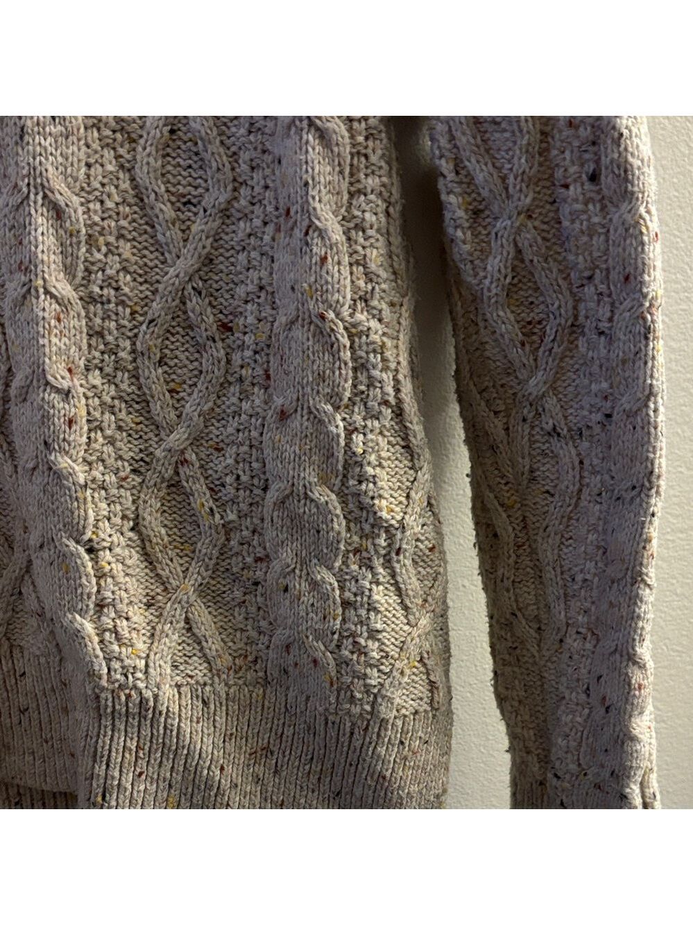 J. Crew Factory Textured Knit Sweater in Beige Speckled - Picture 5 of 5
